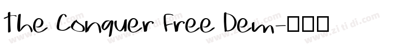 The Conquer Free Dem字体转换